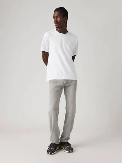 Levi's 505 Regular Fit Linen+ Denim Men's Jeans 38x32 In City Fog