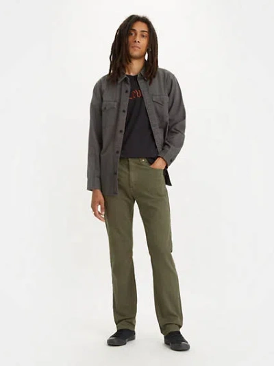 Levi's 505 Regular Fit Men's Jeans 29x32 In Olive Night Garment Dye