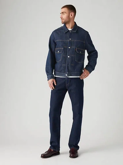 Levi's 505 Regular Fit Men's Jeans 34x30 In Deepest Blue Rinse