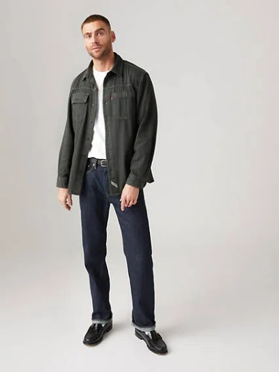 Levi's 505 Regular Fit Selvedge Men's Jeans 40x32 In Midnight