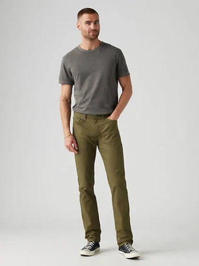 Levi's 511 Slim Fit All Seasons Men's Jeans 38x32 In Dark Olive All Seasons Tech