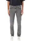 Levi's 502 Taper Easy-comfy Grey Denim In Grey Wash