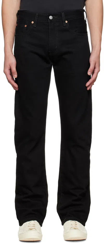 Levi's 517 Bootcut Elastic Denim Pants In Black