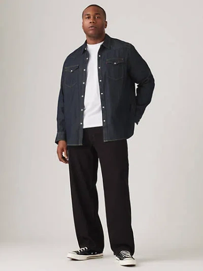 Levi's 550 Relaxed Fit Men's Jeans (big & Tall) 52x32 In Black