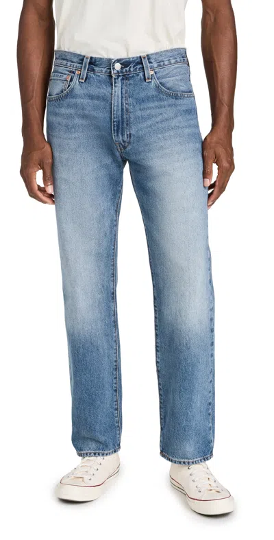 Levi's 555 Relaxed Straight Jeans Indigo Champion