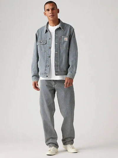 Levi's 568 Loose Straight Carpenter Jeans In Aged Rr Stripe