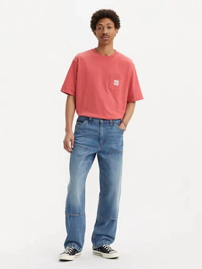 Levi's 568 Loose Straight Double Knee Carpenter Jeans In Detroit Wash