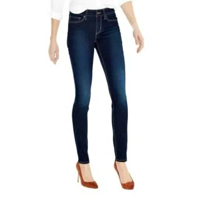 Levi's 711 Mid Rise Skinny Denim Jeans In Blue