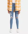 Levi's 720 High Rise Super Skinny Jeans In Blue In Blue