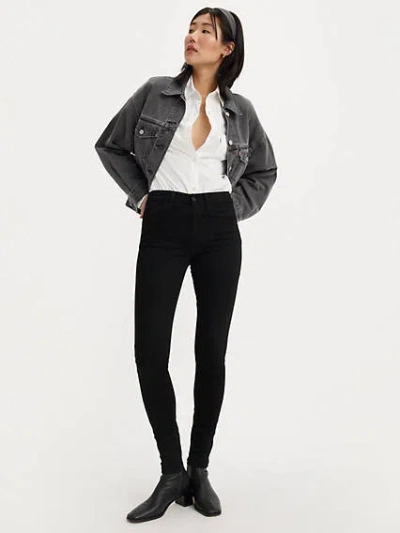 Levi's 720 High Rise Super Skinny Women's Jeans 32x32 In Black Squared