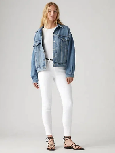 Levi's 721 High Rise Skinny Jeans In Western White