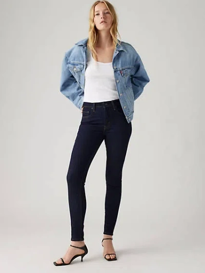 Levi's 721 High Rise Skinny Jeans In Blue Wave Rinse