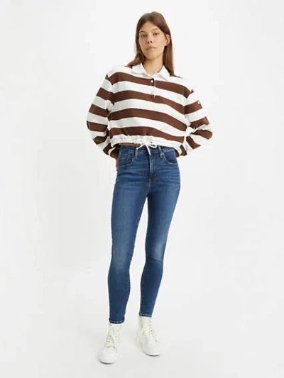 Levi's 721 High Rise Skinny Jeans In Blue Wave