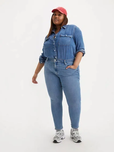 Levi's 721 High Rise Skinny Women's Jeans (plus Size) 22m In Lapis Air