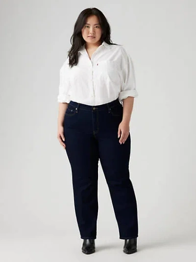 Levi's 724 High Rise Slim Straight Fit Women's Jeans (plus Size) 26m In Cast Shadows