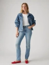 Levi's 724 High Rise Slim Straight Women's Jeans 30x32 In Blue Wave