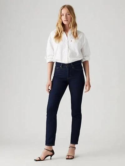 Levi's 724 High Rise Slim Straight Women's Jeans 33x32 In Cast Shadows
