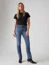 Levi's 724 High Rise Straight Jeans In Blue Wave