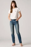 Levi's 724 High Rise Straight Jeans In Blue