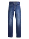 Levi's 724 High-rise Slim Straight Stretch Cotton Jeans In Blue