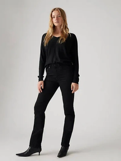 Levi's 724 High Rise Straight Jeans In Midnight Gaze