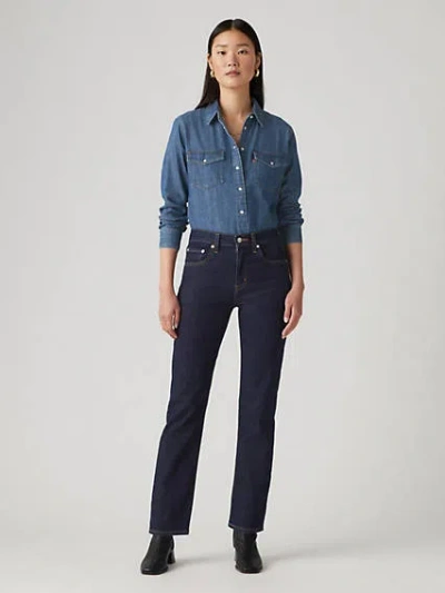 Levi's 724 High Rise Straight Women's Jeans 28x32 In Warm Tumbled Dry