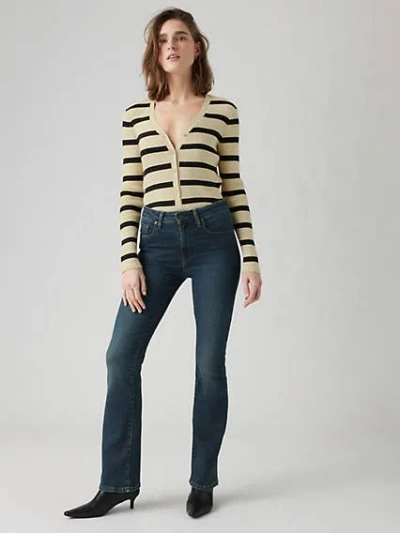 Levi's 725 High Rise Bootcut Women's Jeans 25x32 In Blue Swell
