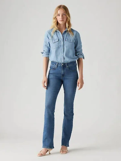 Levi's 725 High Rise Bootcut Women's Jeans 34x34 In Lapis Speed