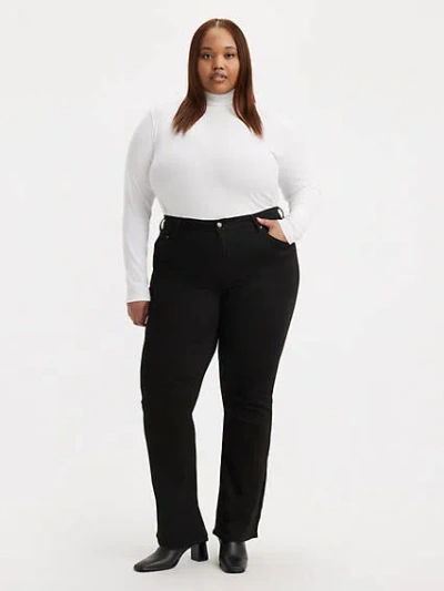 Levi's 725 High Rise Bootcut Women's Jeans (plus Size) 26m In Soft Black