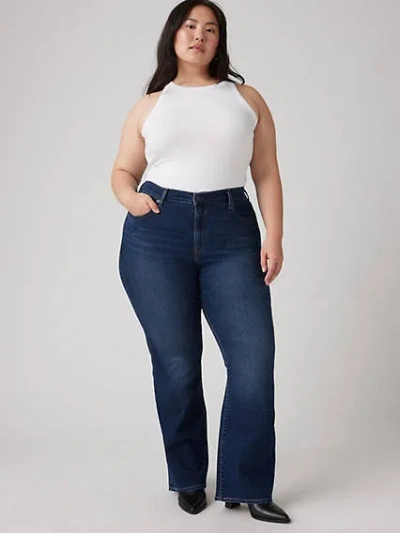 Levi's 725 High Rise Bootcut Women's Jeans (plus Size) 24s In Eternal Indigo