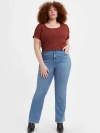Levi's Trendy Plus Size 725 High-rise Bootcut Jeans In Worn In Indigo