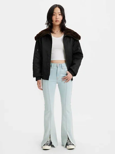 Levi's 726 High Rise Flare Split Hem Women's Jeans 32x34 In Changing The World