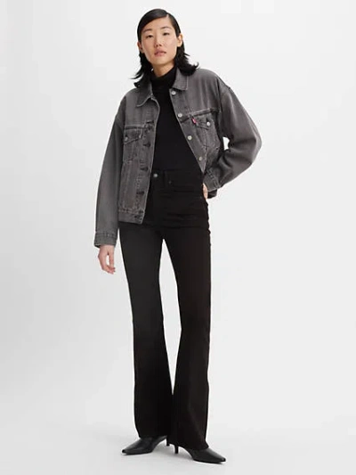 Levi's 726 High Rise Flare Jeans In Midnight Gaze