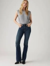 Levi's 726 High Rise Flare Jeans In Blue Swell