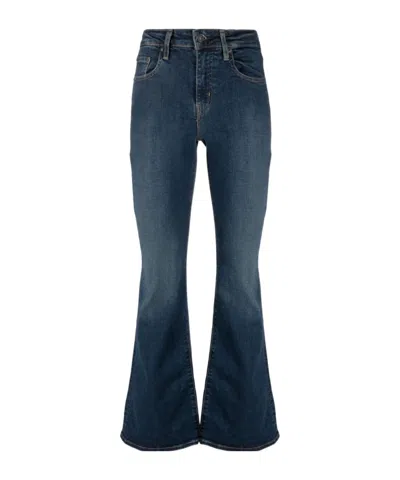 Levi's 726 High-rise Flared Jeans In Black