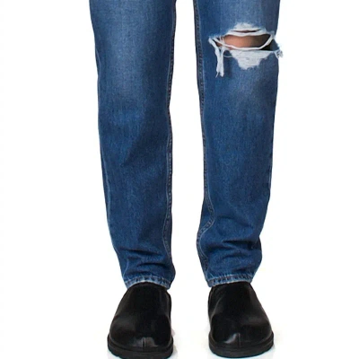 Levi's '80s Mom Jeans In Destructed Medium Indigo In Blue