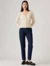 Levi's Womens Salsa Stonewash 501 High-rise Straight-leg Denim Jeans In Eroded Way