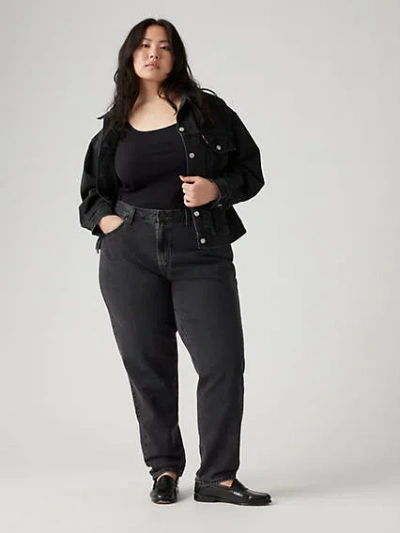 Levi's 80s Mom Women's Jeans (plus Size) 16m In Black Stonewash