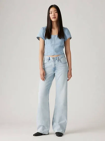 Levi's 94 Baggy Bootcut Women's Jeans 26x31 In Abraided Art