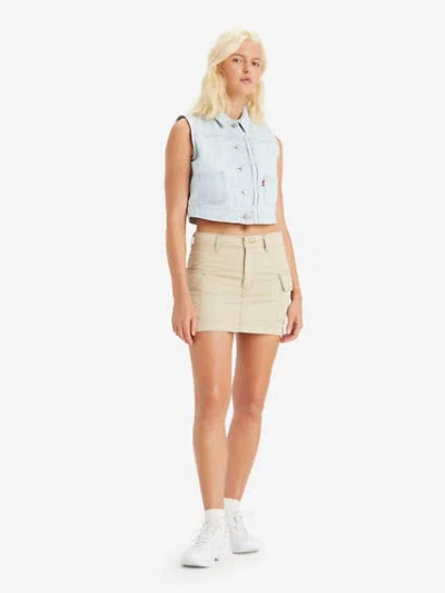 Levi's '94 Cargo Twill Mini Skirt In Safari
