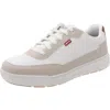 Levi's Mens Aden Genuine Suede And Canvas Lace Up Sneaker Shoe In Multi