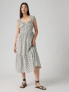 Levi's Amaya Tiered Maxi Dress In Lottie Floral Egret