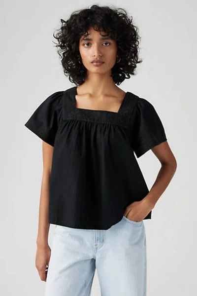 Levi's Ambre Babydoll Tank Top In Black