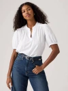Levi's Amelie Poplin Blouse In Bright White