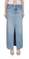 Levi's Levis Womens Please Hold Faded-wash Mid-rise Denim Maxi Skirt In Multi