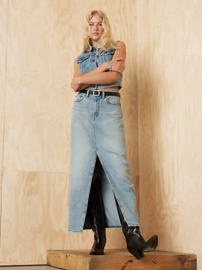 Levi's Ankle Column Skirt In Please Hold