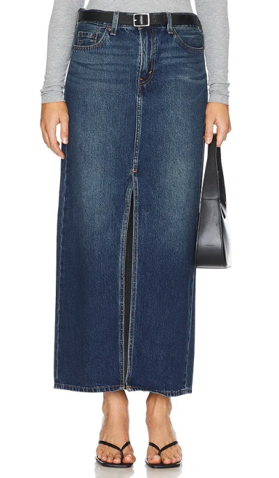 Levi's Ankle Column Skirt In Wave Hello