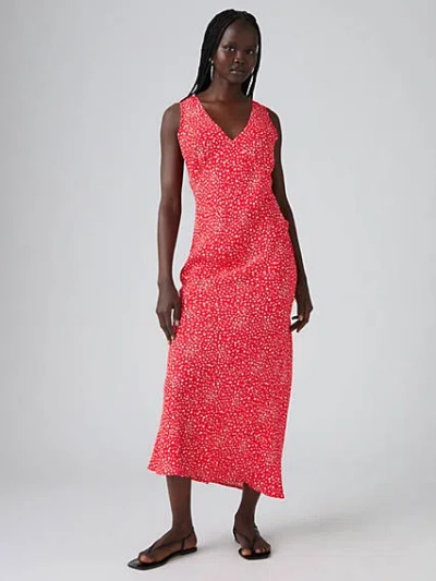 Levi's Atalia Slip Dress In Earth Red