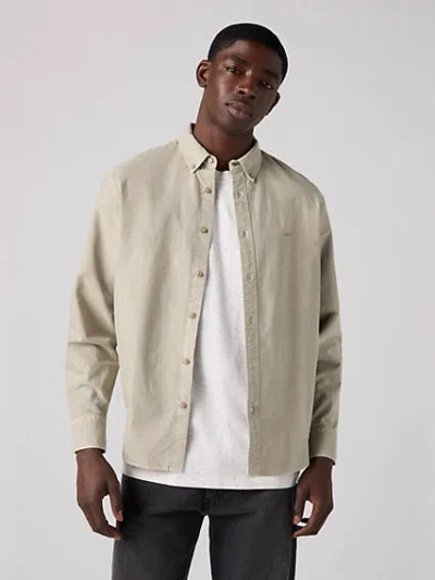Levi's Authentic Button Down Shirt In Colby Vintage Khaki