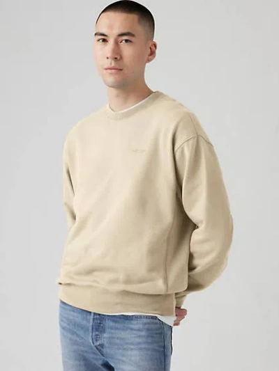 Levi's Authentic Crewneck Sweatshirt In Fog